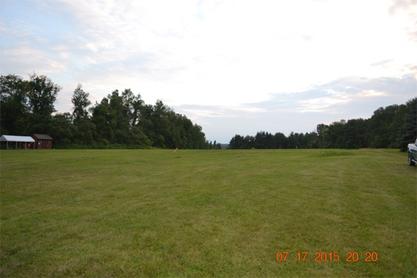 Camporee Field at the D. Strong Scout Reservation, facing west.