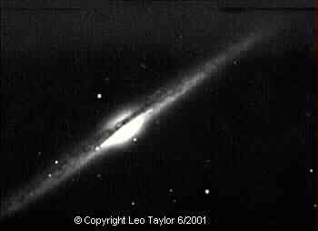 Photos taken by Leo Taylor
NGC 4565 in Coma Berenices
Taken by Leo Taylor with his Meade 2080 8 in SCT 10 minute exposure using SBIG CCD 

