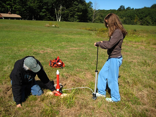 Photo by Scott Sendlein
Water rocket time!
