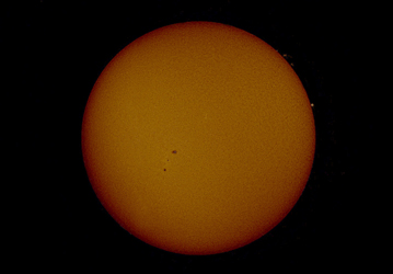 Photo by Alan Chaniewski
July 13, 2007 - A look at the whole solar disk as sunspot 963 makes it's way around.
