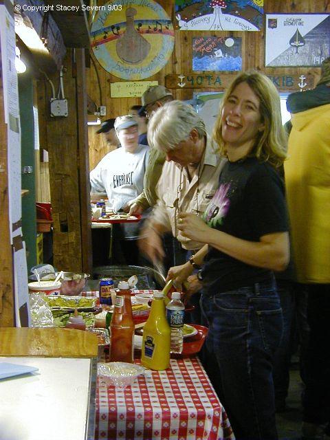 Photo by Stacey Severn
Chow line.
