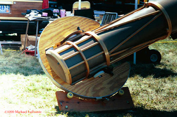 Photo by Mike LaPointe
Dick Parker's Split Ring Equatorial telescope.
