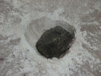 Photo by Walt Kupson
Impact crater.
