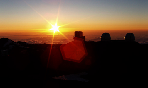 Photo by Rich Bohner
Sunrise pictures from the Mauna Kea Observatory in Hawaii from ASNH member Rich Bohner. March 2007.
