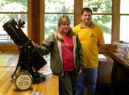 Photo by Ray Kaville
The winner of the nice telescope!
