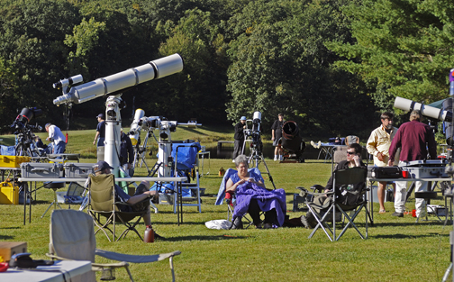 Photo by Alan Chaniewski
Relaxing in the field of telescopes.
