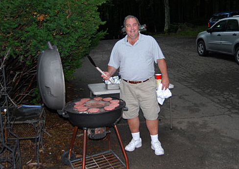 Photo by Al Sacharow
Al Chaniewski grilling up some burgers at the ASNH 70th birthday party held in June 0f 2007 at the Yale Observatory in Bethany, Ct.

