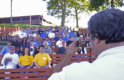 Photo by Alan Chaniewski
Al Washburn taking the annual group photo.
