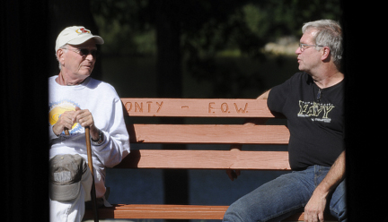 Photo By Alan Chaniewski
Al and Dave with a quiet moment together.
