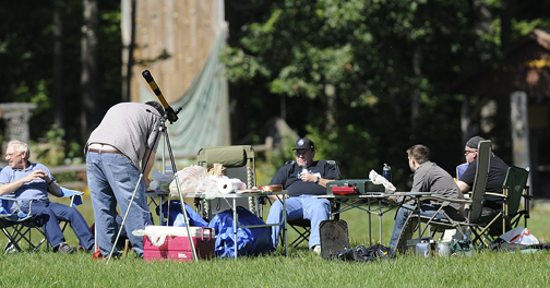Photo by Alan Chaniewski
Relaxing on the scope field.
