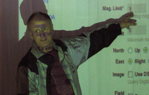 Photo by Alan Chaniewski
Glenn Chaple and his talk about Variable Stars.
