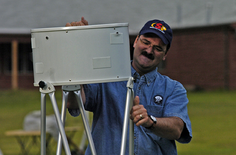 Photo by Alan Chaniewski
Rich Gresham gets ready for along CLEAR night at CSP 19.
