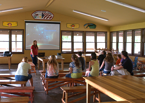Photo by Alan Chaniewski
Carolyn Moore ging a special lecture to the yooung adults at CSP.

