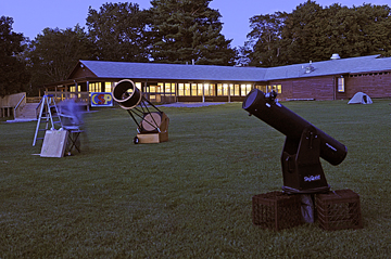 Photo by Alan Chaniewski 
Greer lodge as the night creeps up on the scope field.
