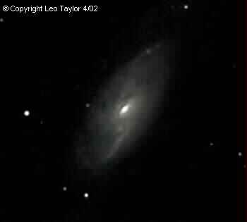 M 106 Galaxy in Canus Venatici by Leo Taylor
Meade 2080 8 in SCT, SBIG ST-7E, 3 min * 2
