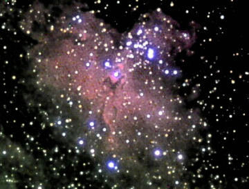 Images taken at Leo Taylor's Elizabeth Observatory
M 16 "Eagle" Nebula in Serpens Cauda
Taken with Stellarvue 80mm Nighthawk, SBIG ST-7E LRGB 15-12-12-15


