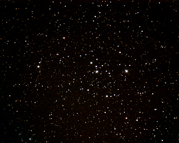 Photo by Leo Taylor
M47 Cluster in Puppis. Taken with a Meade 2080, f/6.3 reducer, and a Pentax K110D at 1 min. x 38.
