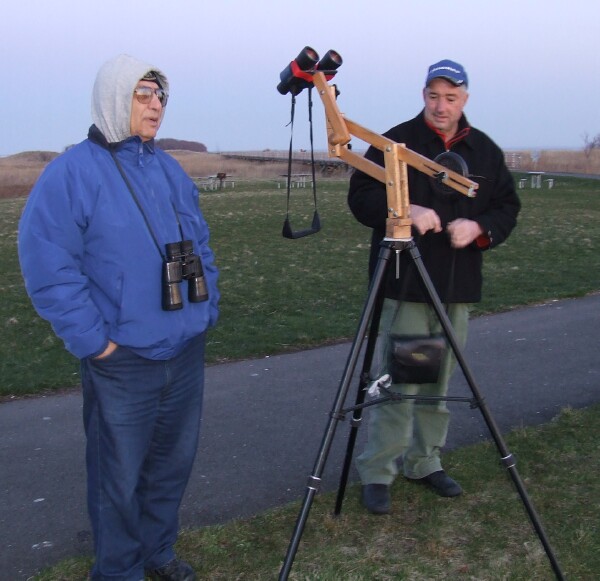 Photo by Eleanor Andujar
Photos of the first public astronomy outing by ASNH 
at the Silver Sands State Park, in Milford, Ct. Setting up for the crowds to arrive!
