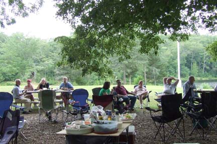 ASNH Picnic 2006 at Deer Lake taken by Eleanor Andujar
Twenty three people tried to stay out of the heat and eat, had a great time in Killingworth, at Deer Lake July 15th. 

