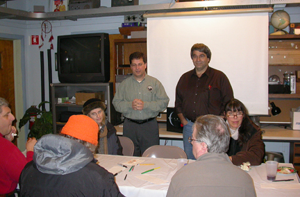 Photo by Ray Kaville
Winter Solstice party 12/13/08 - The crowd waits for the beginning of the quiz after our Solstice Dinner.

