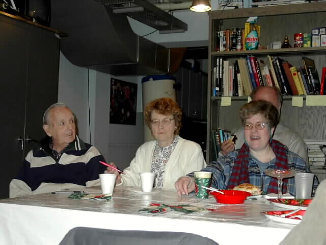 ASNH Solstice Party 2003 taken by Eleanor And�jar
Jack O'Conner, Mrs O'Conner, Harriot Katz
