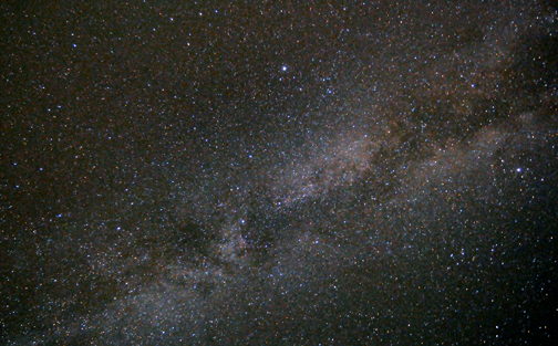 Photo by Alan Chaniewski
"The sky was dirty with stars!" Picture taken with a 14mm lens at a 1.5 minute exposure at an ISO of 1600.
