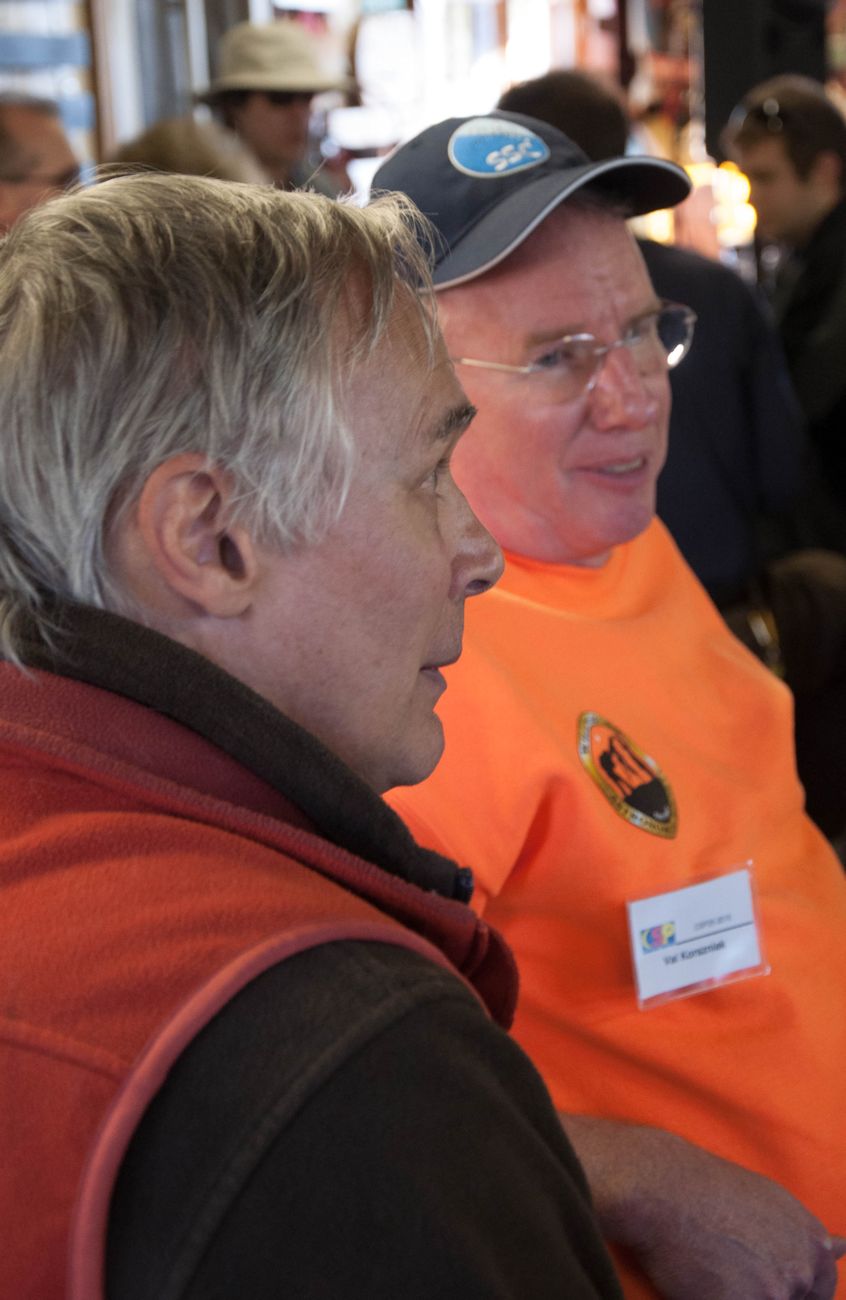 Photo by Maria Schreiner
Men Talking before Raffle
