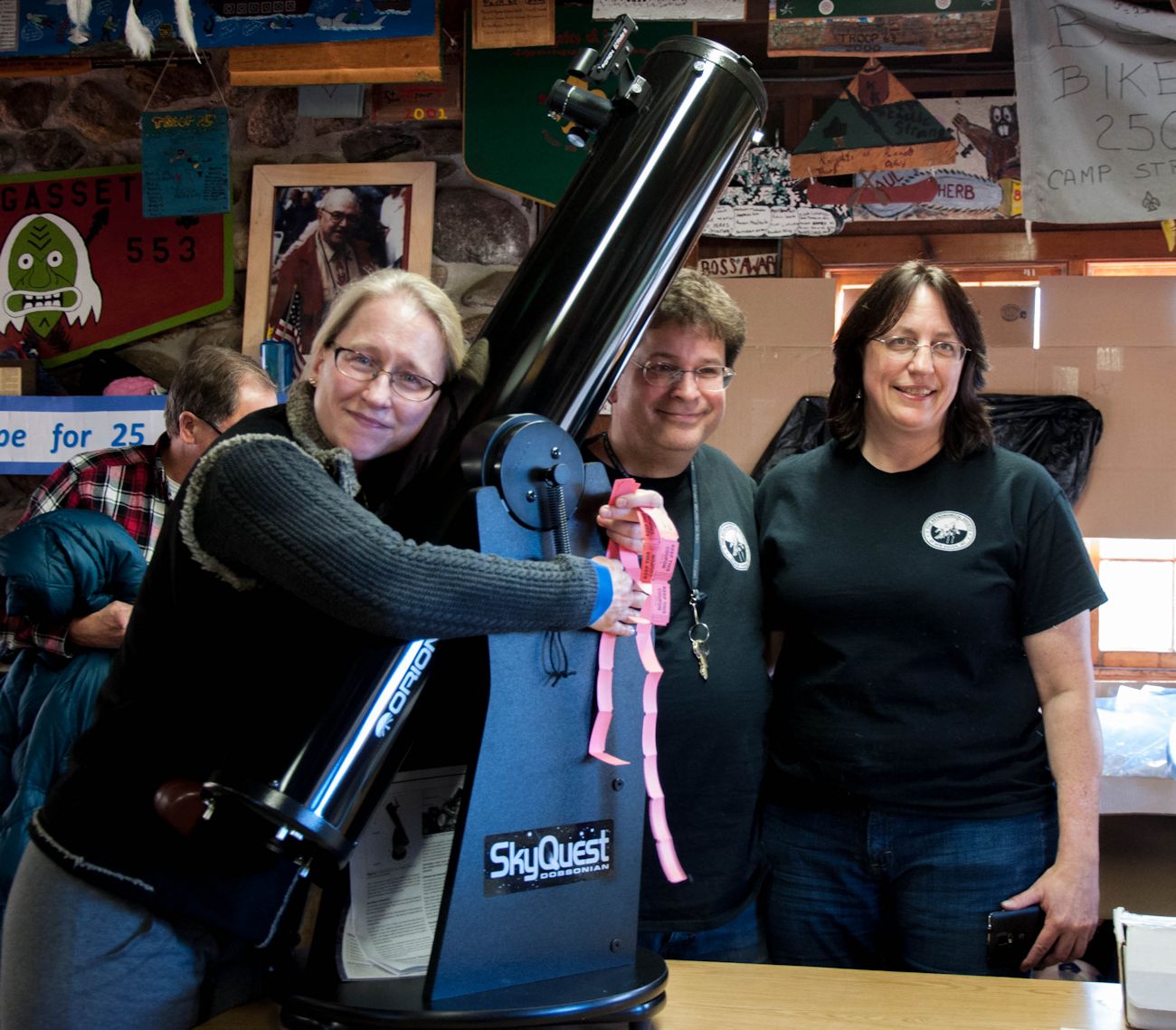 Photo by Maria Schreiner
Patricia winning the Telescope!
