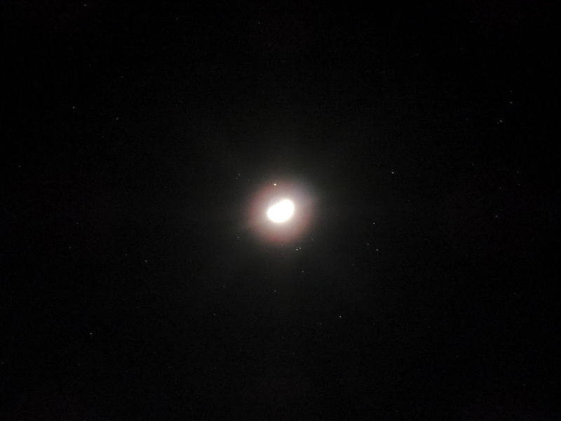 Moon and Aldebaron

