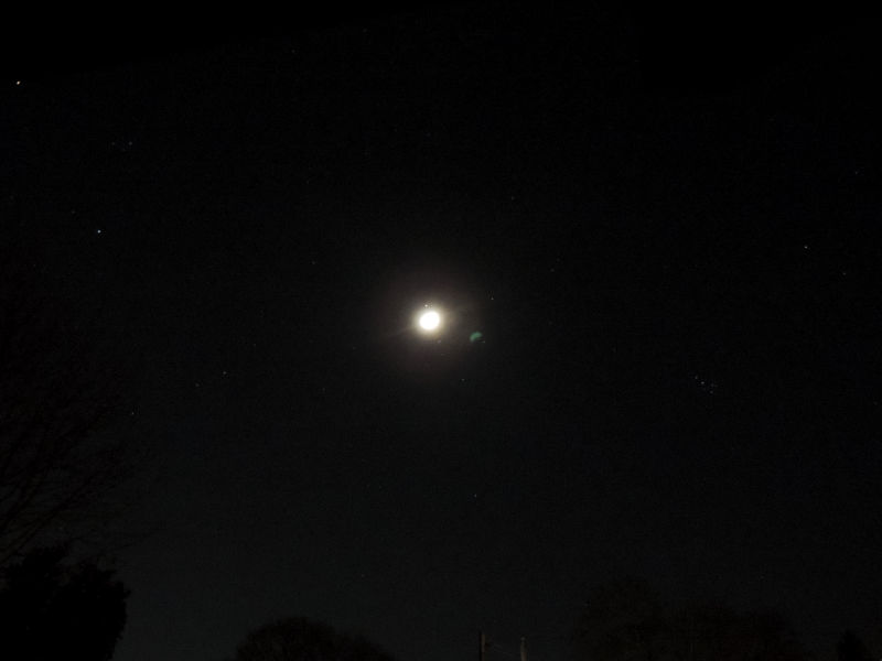 Moon and Aldebaron
