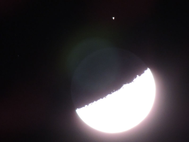 Moon and Aldebaron
